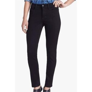 NYDJ Women's Alina Legging Super Sculpting Jeans Black Mid Rise Stretch Size 6